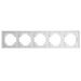 Рамка на 5 постов Катрин (белый матовый, Matte) / Stekker GFR00-7005-01M