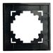 Рамка на 1 пост Катрин (черный матовый, Matte) / Stekker GFR00-7001-05М