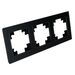Рамка на 3 поста Катрин (черный матовый, Matte) / Stekker GFR00-7003-05М