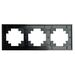 Рамка на 3 поста Катрин (черный матовый, Matte) / Stekker GFR00-7003-05М