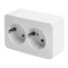 Розетка двойная с заземлением София (белый) / Stekker MST16-12-01