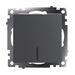 Выключатель одноклавишный с подсветкой Катрин (графит) / Stekker GLS10-7101-06