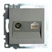 Розетка TV + RJ-45 Катрин (графит) / Stekker GLS00-7106-06