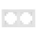 Рамка на 2 поста Катрин (белый, Glance) / Stekker GFR00-7002-01