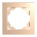 Рамка на 1 пост Катрин (шампань, Glance) / Stekker GFR00-7001-02