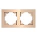 Рамка на 2 поста Катрин (шампань, Glance) / Stekker GFR00-7002-02