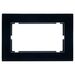 Рамка для двойной розетки Катрин (черный, Glance) / Stekker GFR00-7012-05