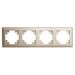 Рамка на 4 поста Катрин (шампань, Light) / Stekker PFR00-7004-02
