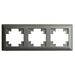 Рамка на 3 поста Катрин (графит, Light) / Stekker PFR00-7003-06
