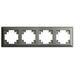 Рамка на 4 поста Катрин (графит, Light) / Stekker PFR00-7004-06