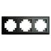 Рамка на 3 поста Катрин (черный, Light) / Stekker PFR00-7003-05