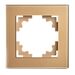 Рамка на 1 пост Катрин (золото, Glance) / Stekker GFR00-7001-08