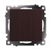 Выключатель трехклавишный Катрин (шоколад) / Stekker GLS10-7108-04