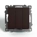 Выключатель трехклавишный Катрин (шоколад) / Stekker GLS10-7108-04
