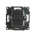 Переключатель двухклавишный Катрин (золото) / Stekker GLS10-7107-08
