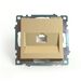 Розетка компьютерная RJ-45 Катрин (золото) / Stekker GLS00-7107-08
