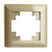 Рамка на 1 пост Катрин (золото, Light) / Stekker PFR00-7001-08