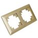 Рамка на 2 поста Катрин (золото, Light) / Stekker PFR00-7002-08