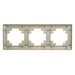 Рамка на 3 поста Катрин (золото, Light) / Stekker PFR00-7003-08