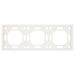 Рамка на 3 поста Эмили (белый фарфор) / Stekker PFR00-5003-01