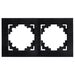 Рамка на 2 поста Катрин (черный, Strong) / Stekker MFR00-7002-05
