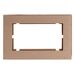 Рамка для двойной розетки Катрин (шампань, Strong) / Stekker MFR00-7012-02