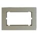 Рамка для двойной розетки Катрин (серебро, Strong) / Stekker MFR00-7012-03