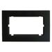 Рамка для двойной розетки Катрин (черный, Strong) / Stekker MFR00-7012-05