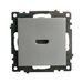 Розетка HDMI Катрин (серебро) / Stekker GLS00-7118-03