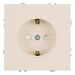 Розетка с заземлением и защитными шторками Эмили (кашемир) / Stekker RST16-5110-08