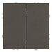 Переключатель двухклавишный Эмили (антрацит) / Stekker RSW10-5107-09