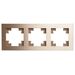 Рамка на 3 поста Катрин (шампань, Strong) / Stekker MFR00-7003-02