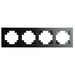Рамка на 4 поста Катрин (черный, Strong) / Stekker MFR00-7004-05