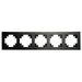 Рамка на 5 постов Катрин (черный, Strong) / Stekker MFR00-7005-05