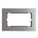 Рамка для двойной розетки Катрин (серебро, Strong) / Stekker MFR00-7012-03