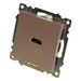Розетка HDMI Катрин (шампань) / Stekker GLS00-7118-02